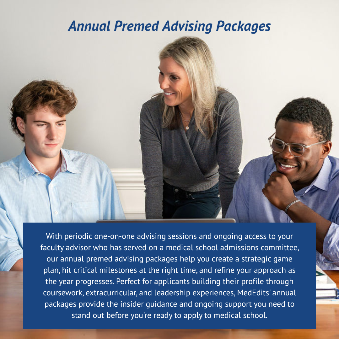Premed Annual Advising Packages